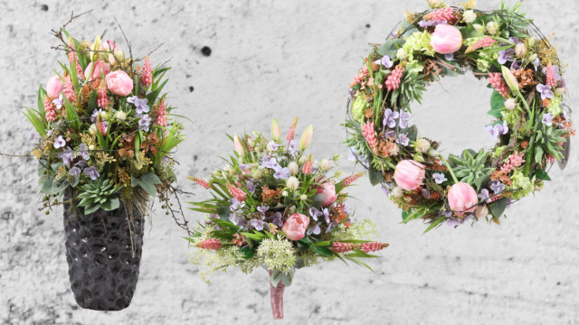 Aranžované výrobky od našich floristek