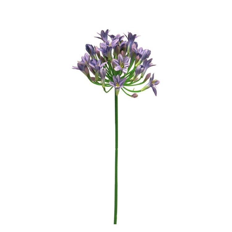 Letní umělé květiny - Agapanthus LADY řezaný umělý fialová 75cm