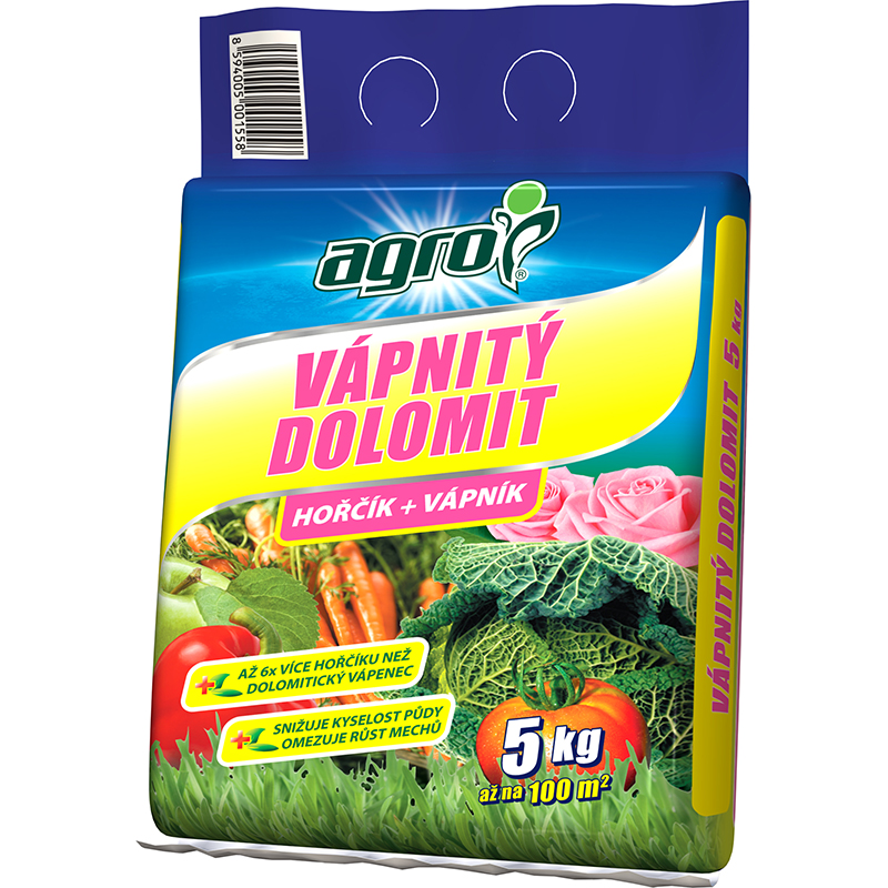 Hnojiva - Agro dolomit vápnitý 5 kg