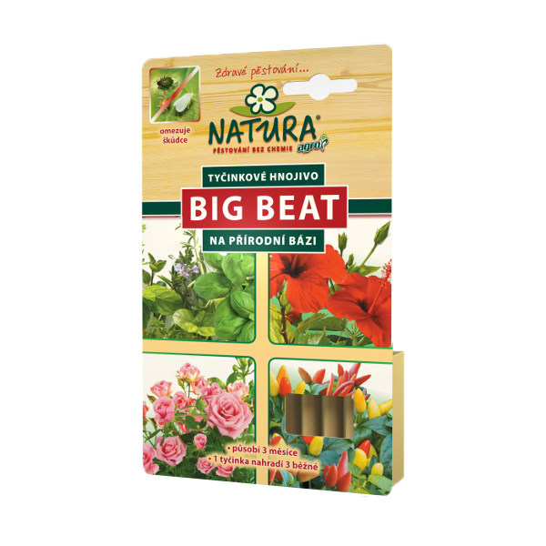 Hnojiva - Agro Hnojivo tyčinkové Big Beat NATURA 12 ks