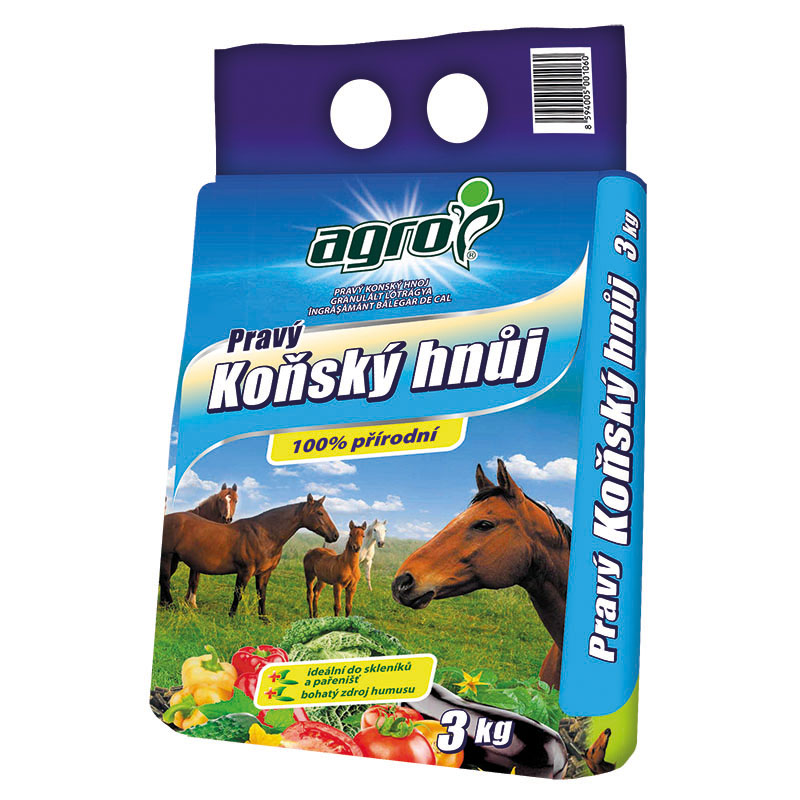 Hnojiva - Agro Hnůj koňský 3 kg