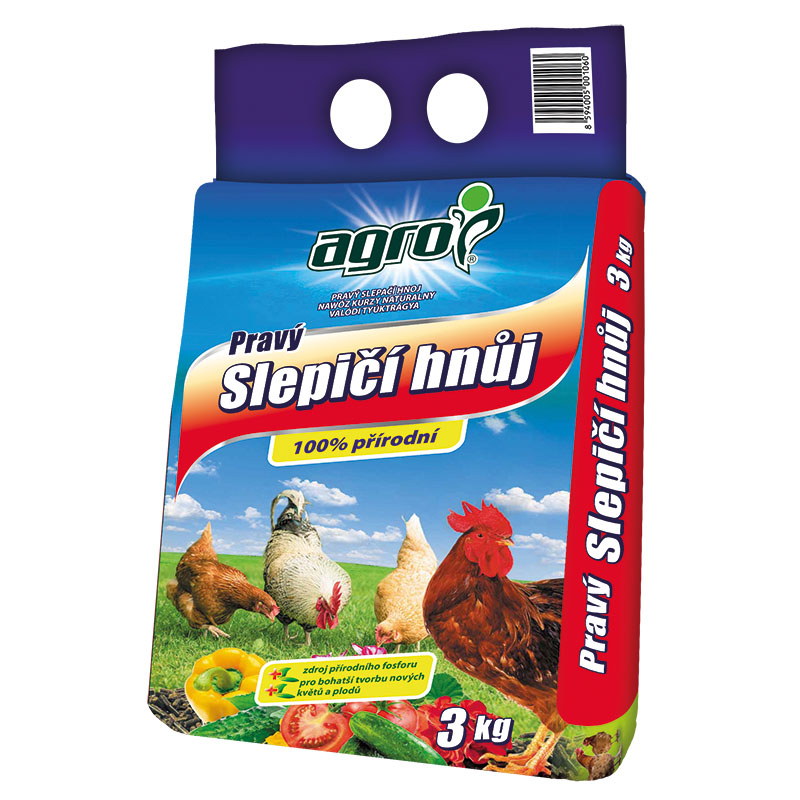Hnojiva - Agro Hnůj slepičí 3 kg