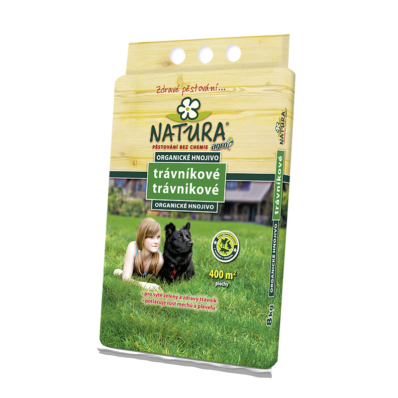 Hnojiva - Agro Organické hnojivo na trávník NATURA  8kg