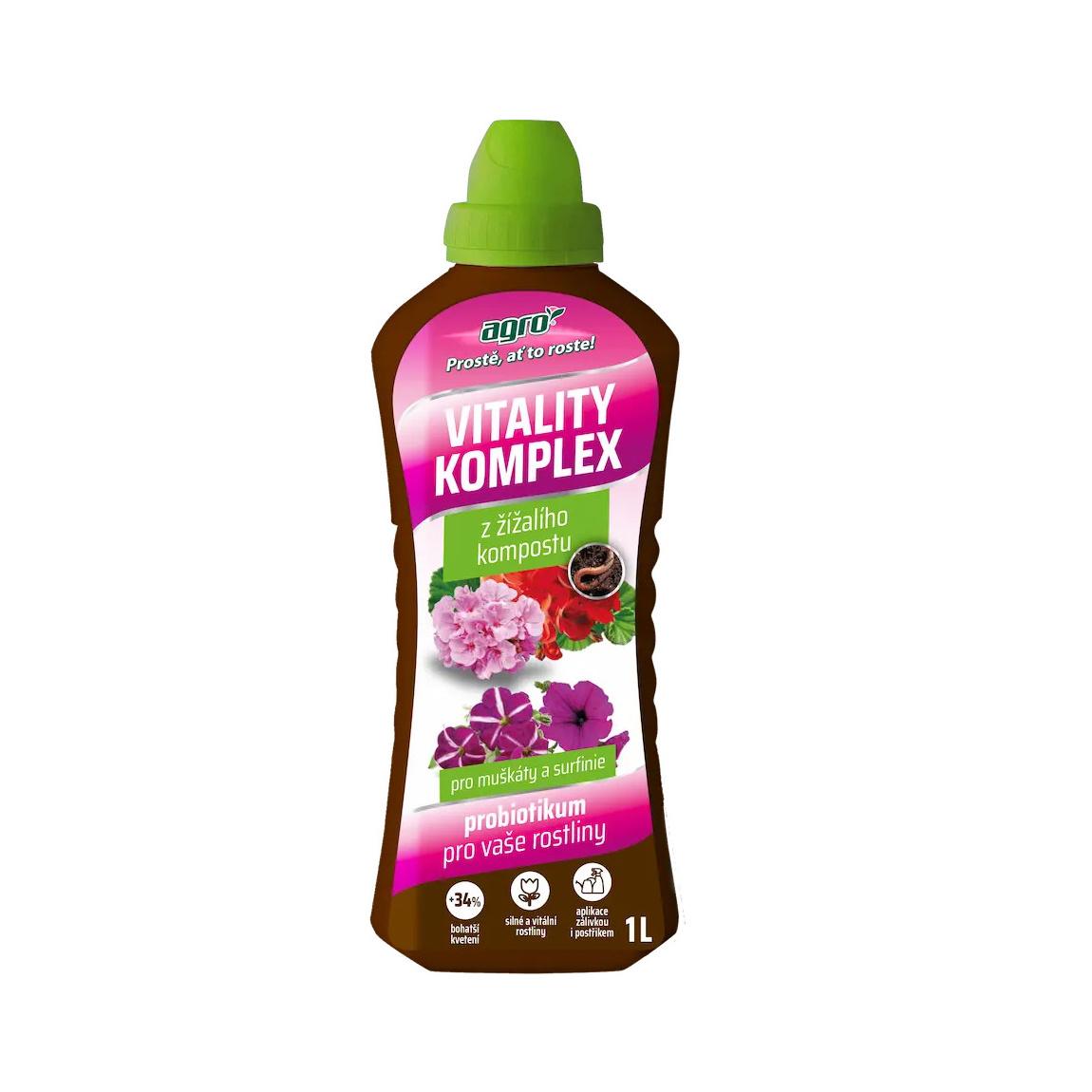 Hnojiva - Agro Vitality Komplex muškát a surfínie 1 l