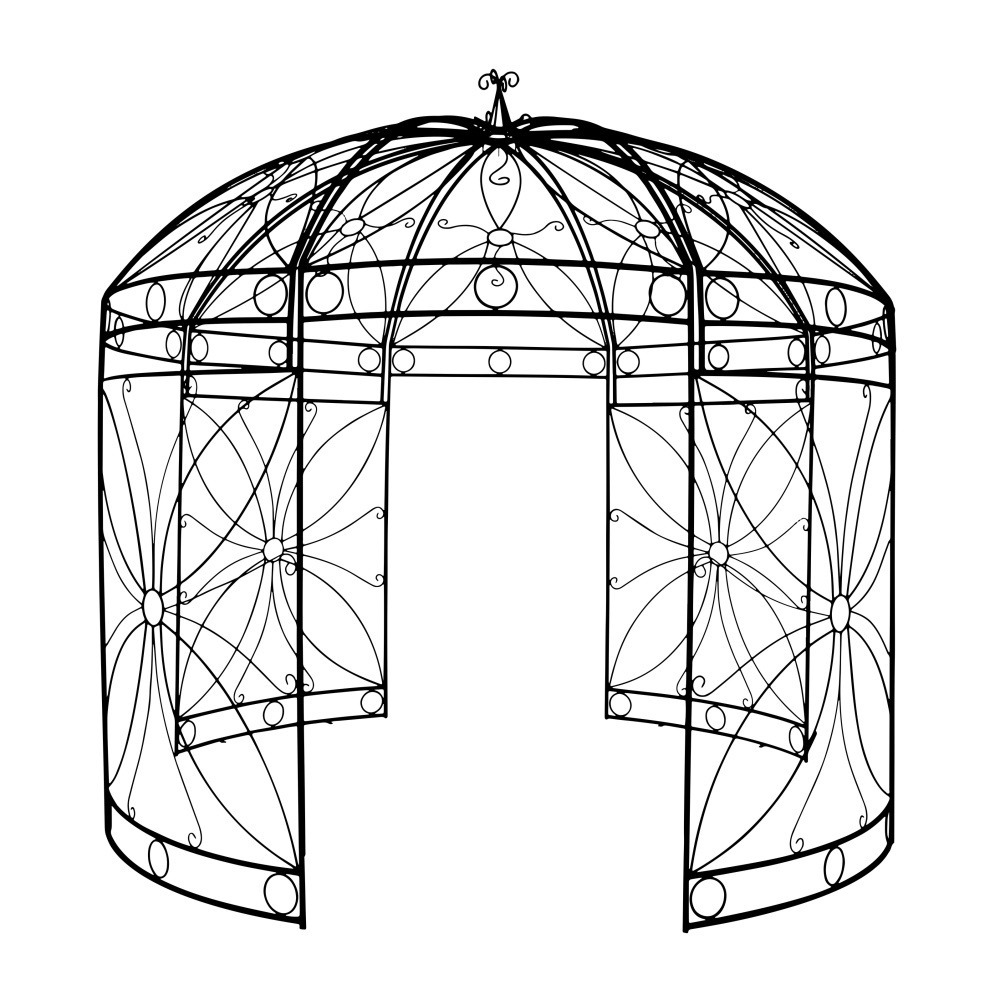 Altány - Altán kruhový BUTTERFLY 4 nohy kovový 290cm