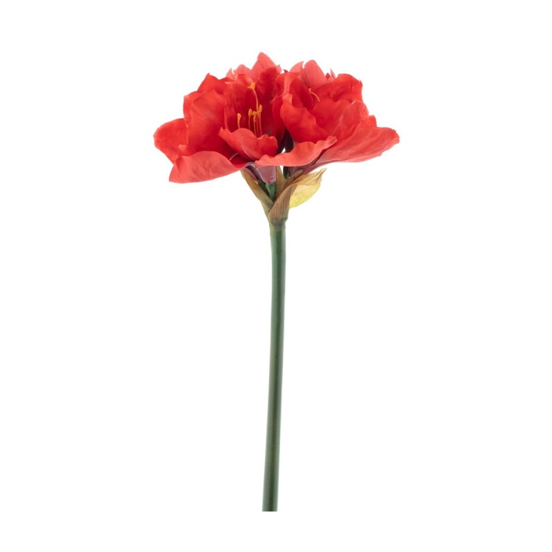 Amaryllis GETA řezaný umělý sv.červený 82cm