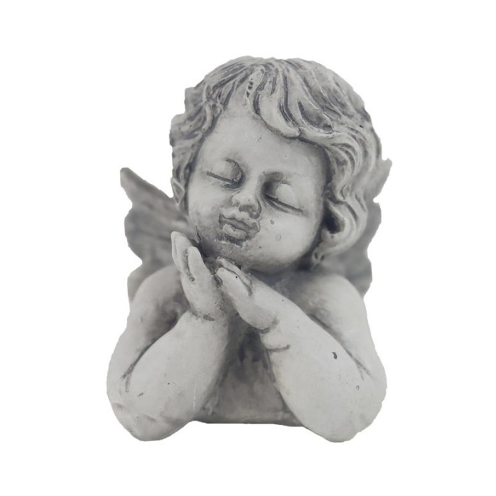 Dekorační figurky postav - Andělská hlava polyresinová 6cm