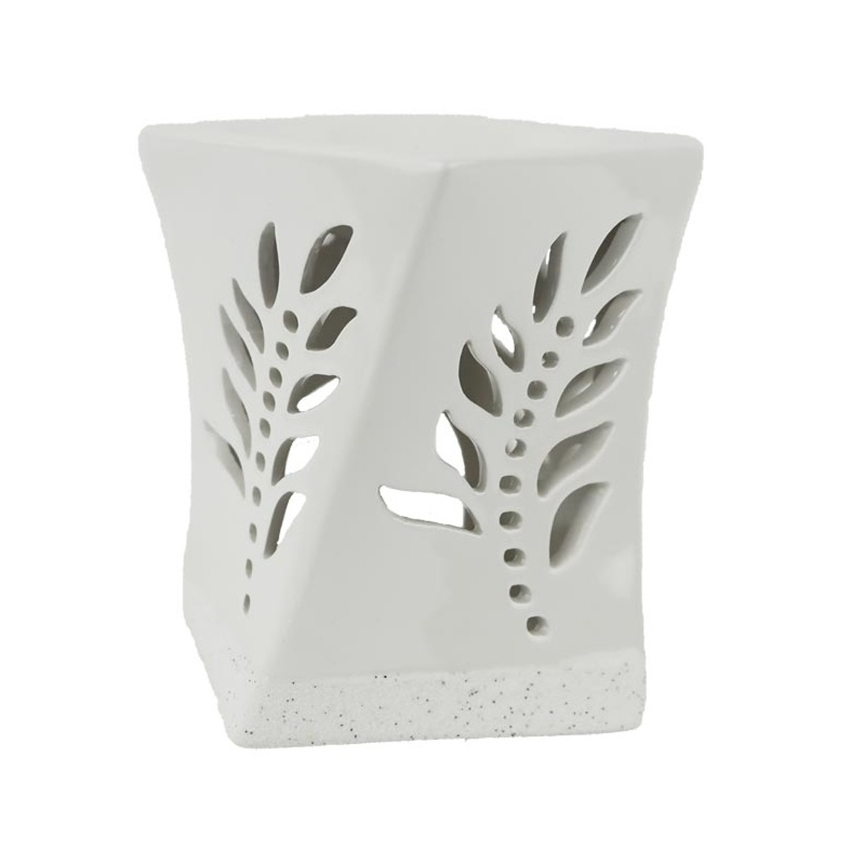 Aromalampy a vonné vosky - Aromalampa hranatá dolomitická s listy 11cm