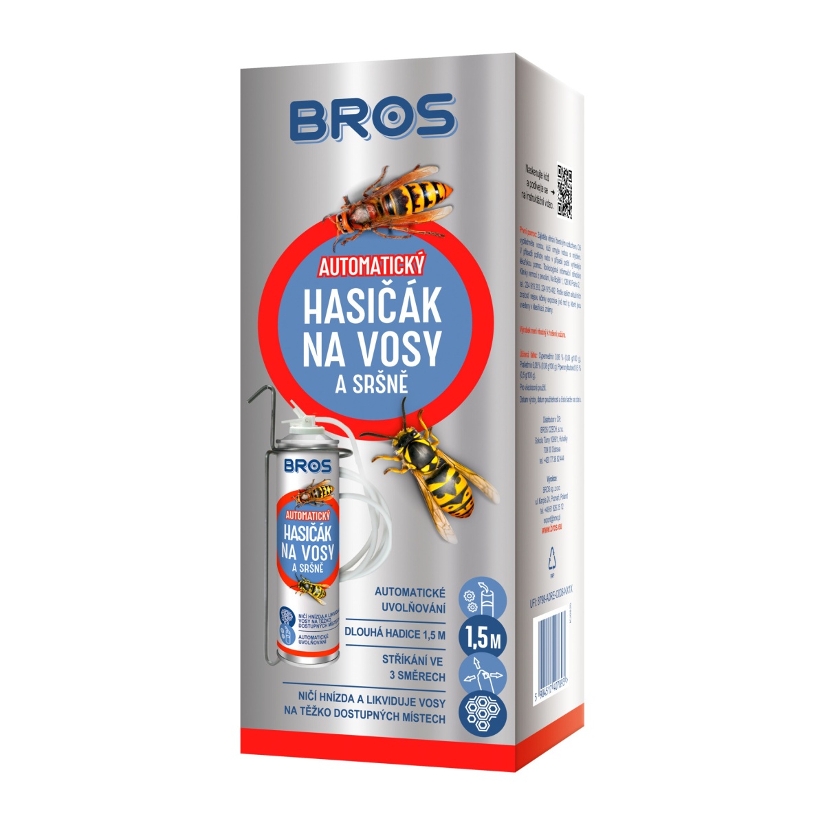 Přípravky proti hmyzu - Automatický hasičák na vosy a sršně BROS 400ml