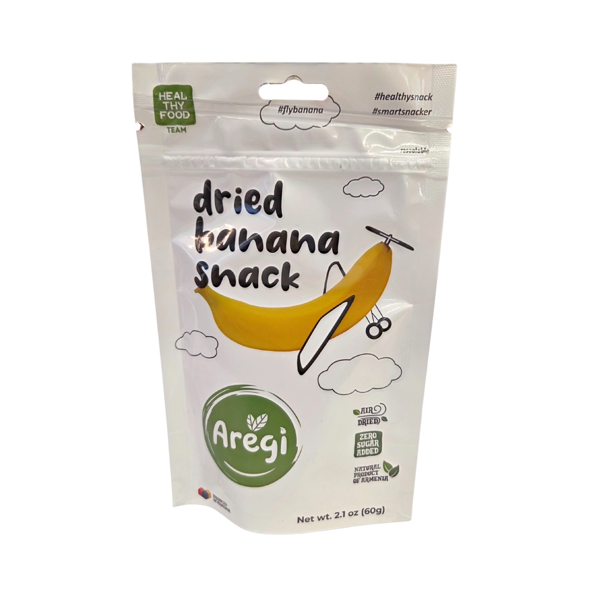 Sušené ovoce a plody - Banánové plátky sušené AREGI 60g