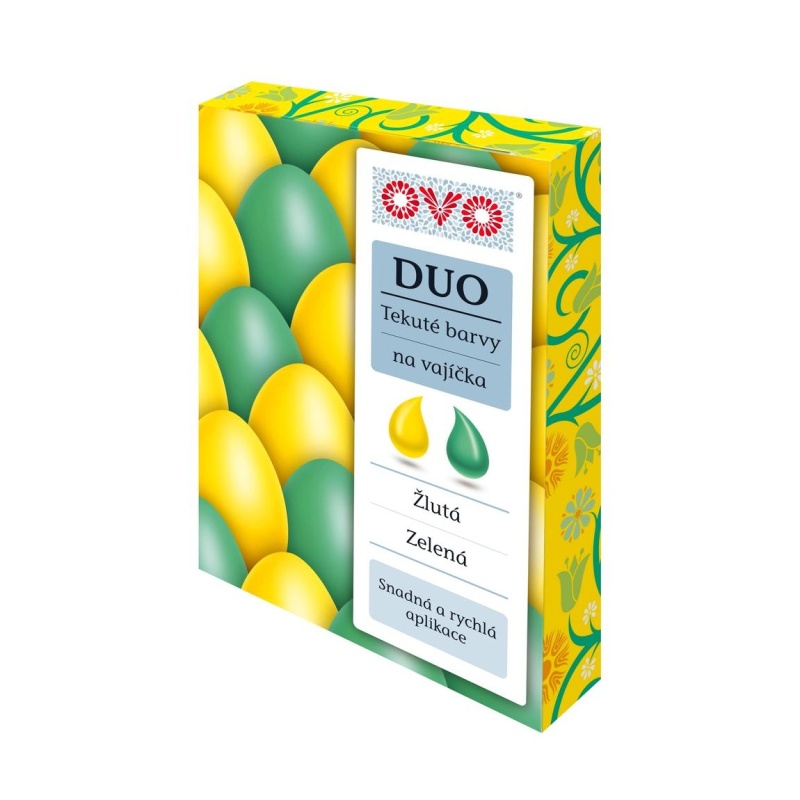 Velikonoce - Barva na vajíčka OVO tekutá DUO zelená/žlutá