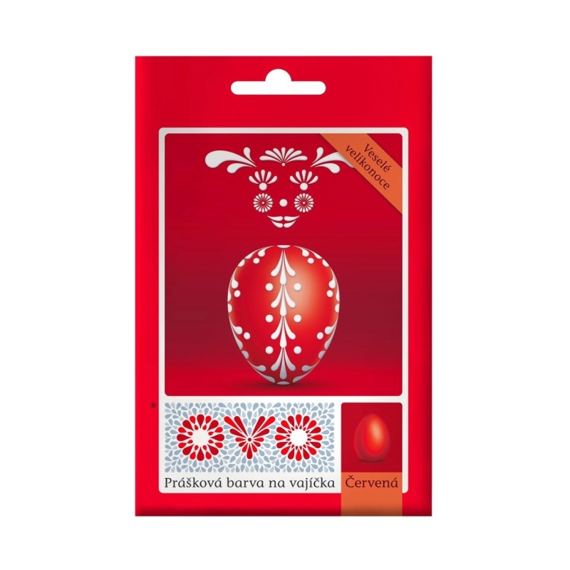 Velikonoce - Barva na vajíčka prášková OVO červená