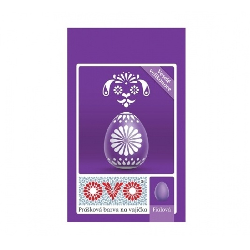 Barvy na vajíčka - Barva na vajíčka prášková OVO fialová