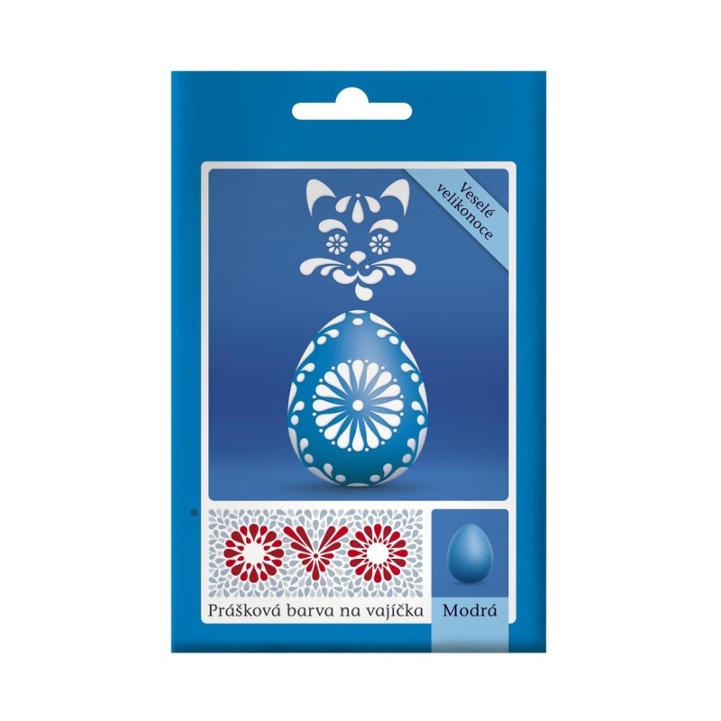 Velikonoce - Barva na vajíčka prášková OVO modrá