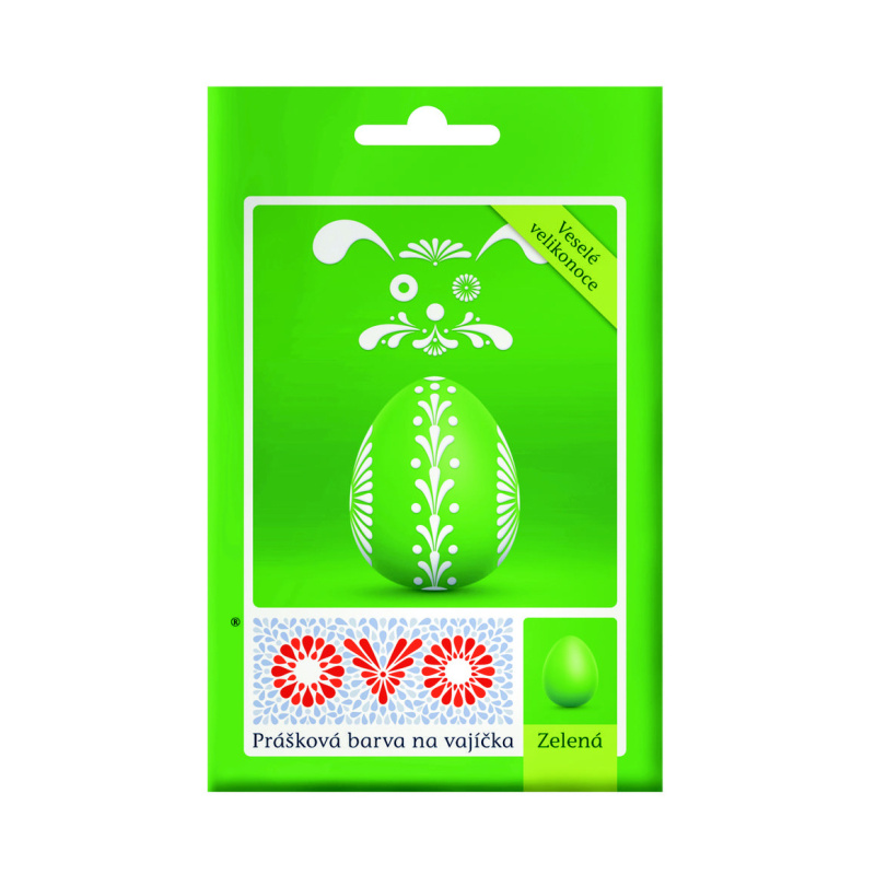 Velikonoce - Barva na vajíčka prášková OVO zelená