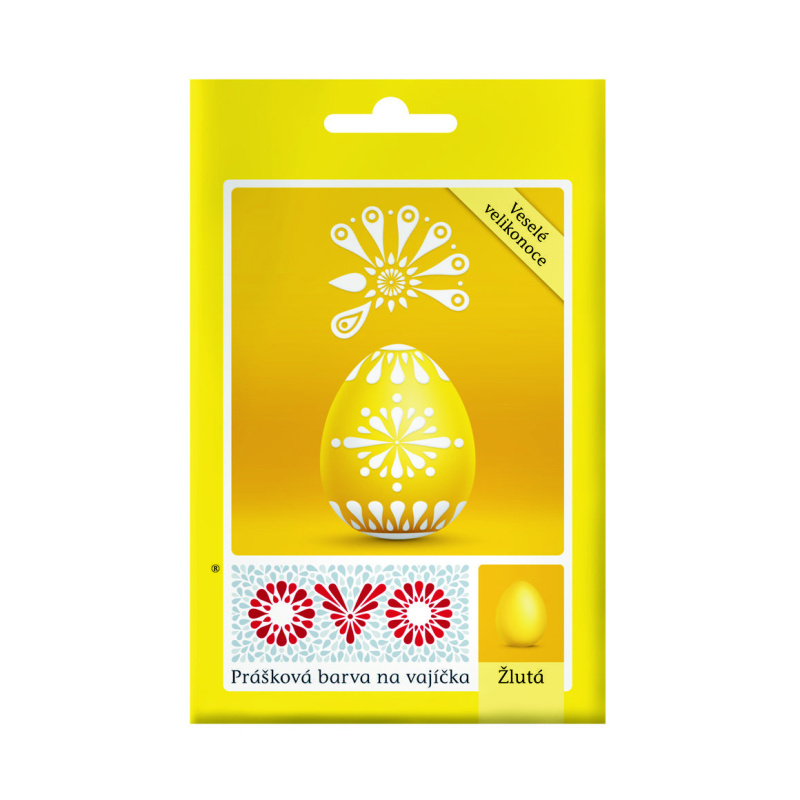 Velikonoce - Barva na vajíčka prášková OVO žlutá