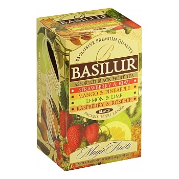 Nápoje - Basilur směs čajů Black Magic 20x2g