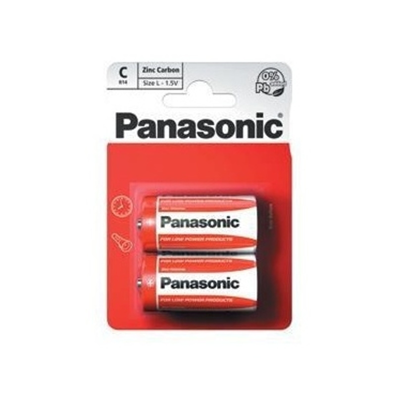 Hobby dílna - Baterie Panasonic C Red Zinc-blistr 1,5V 2ks