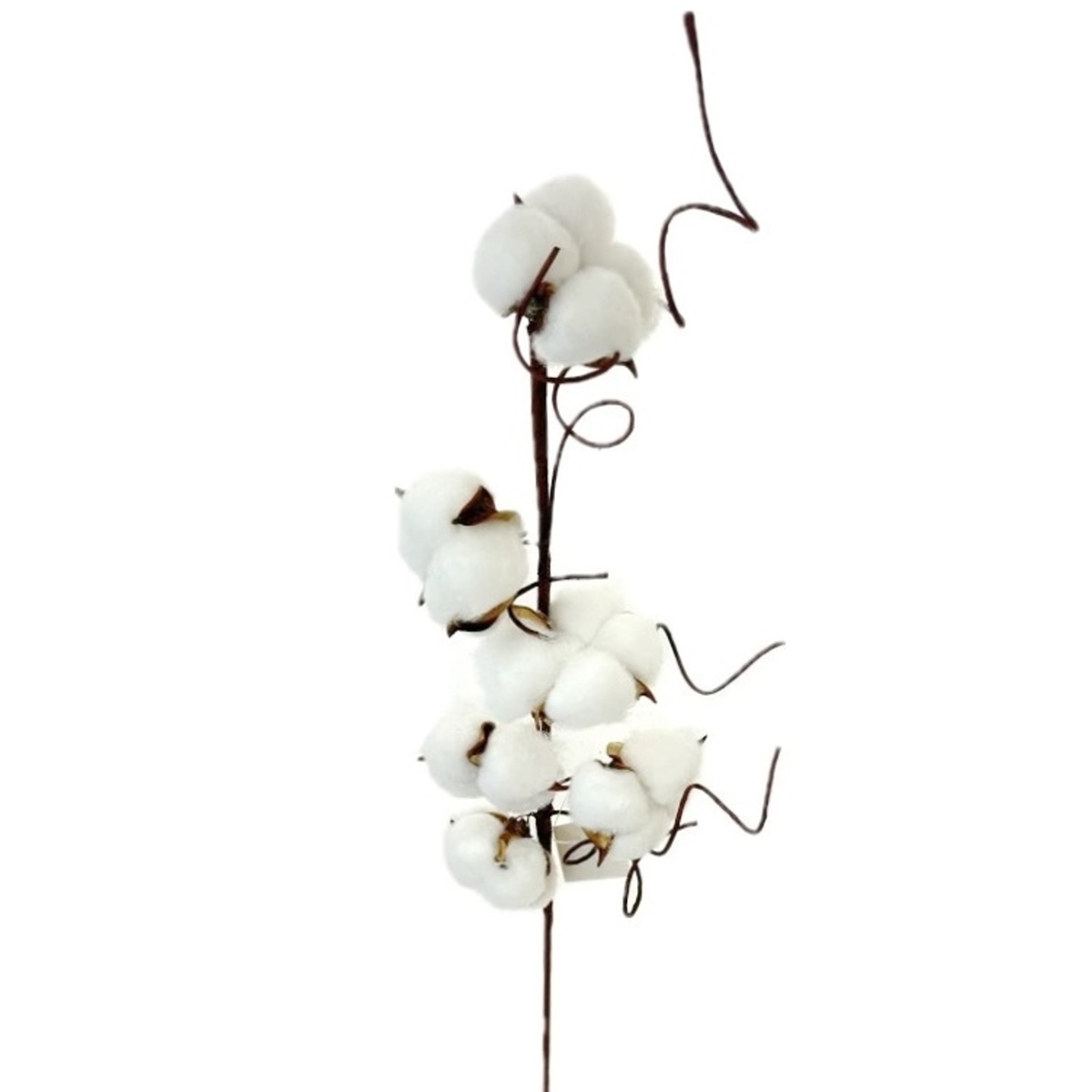 Podzimní umělé květiny - Bavlník řezaný umělý 55cm