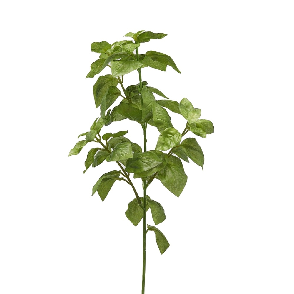 Celoroční umělé květiny - Bazalka řezaná umělá zelená 38cm