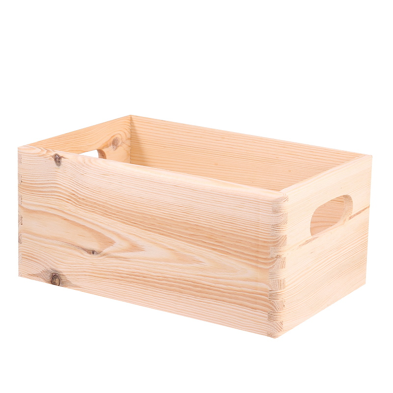 Přepravky a boxy - Bedna dřevěná hranatá KYNAST 2 ucha 30cm