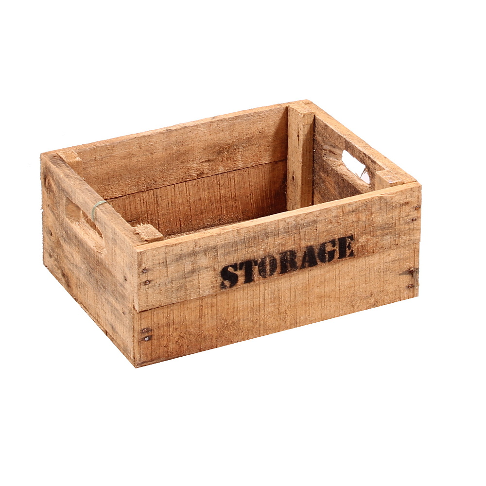 Přepravky a boxy - Bedna dřevěná STORAGE 32 cm přírodní