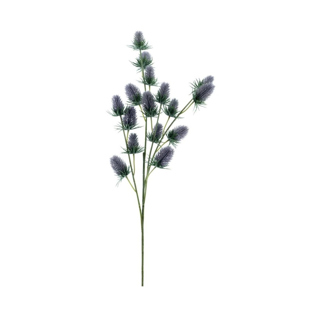 Letní umělé květiny - Bodlák trs umělý purpurový 40cm