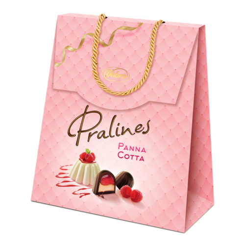 Čokoládové pochoutky - Bonboniéra kabelka PANNA COTTA 200g