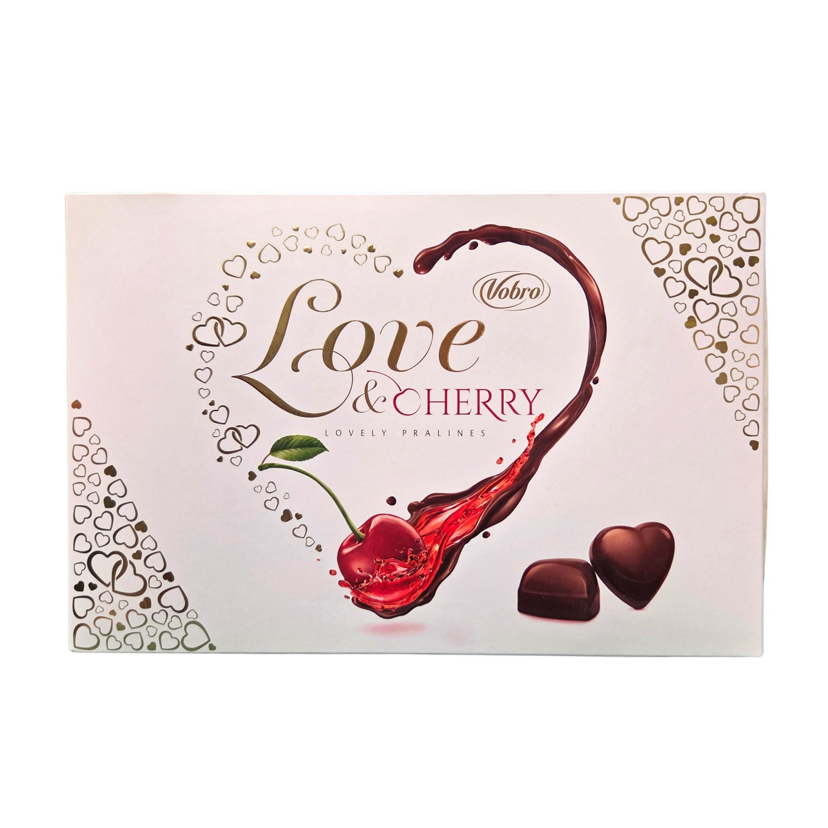 Čokoládové pochoutky - Bonboniéra Love & Cherry 290g