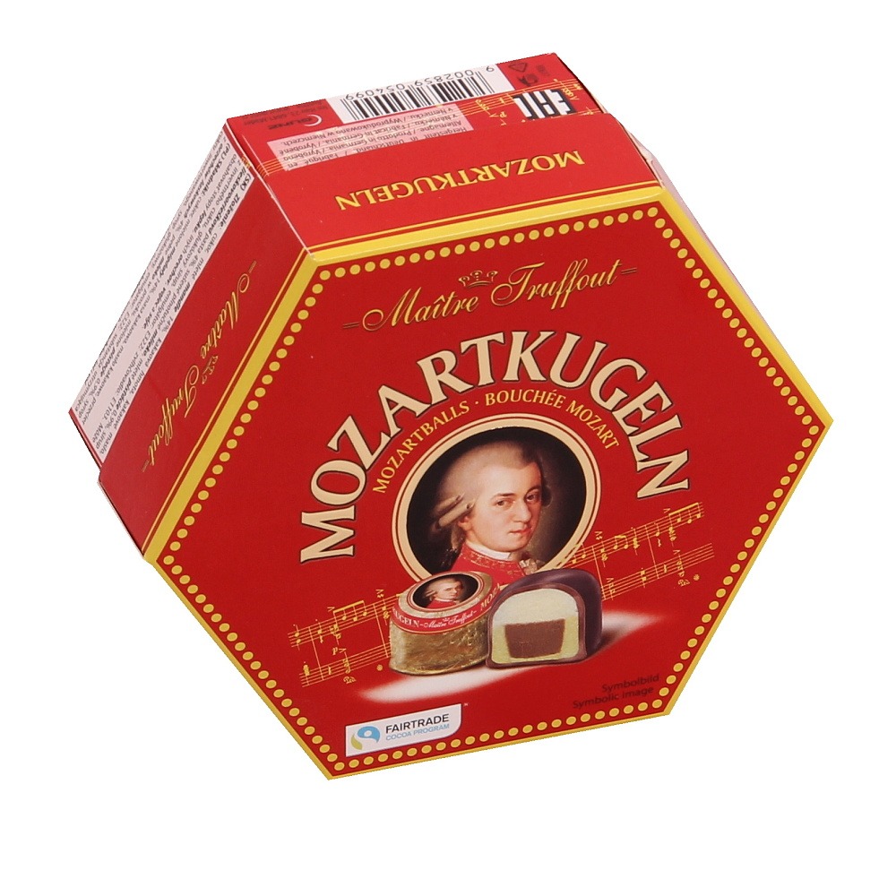 Čokoládové pochoutky - Bonboniéra Mozartovy koule 300g
