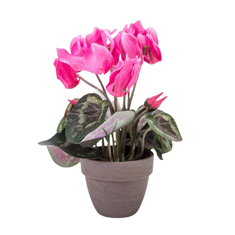 Umělé květiny v obalu - Brambořík hrnkový umělý růžový