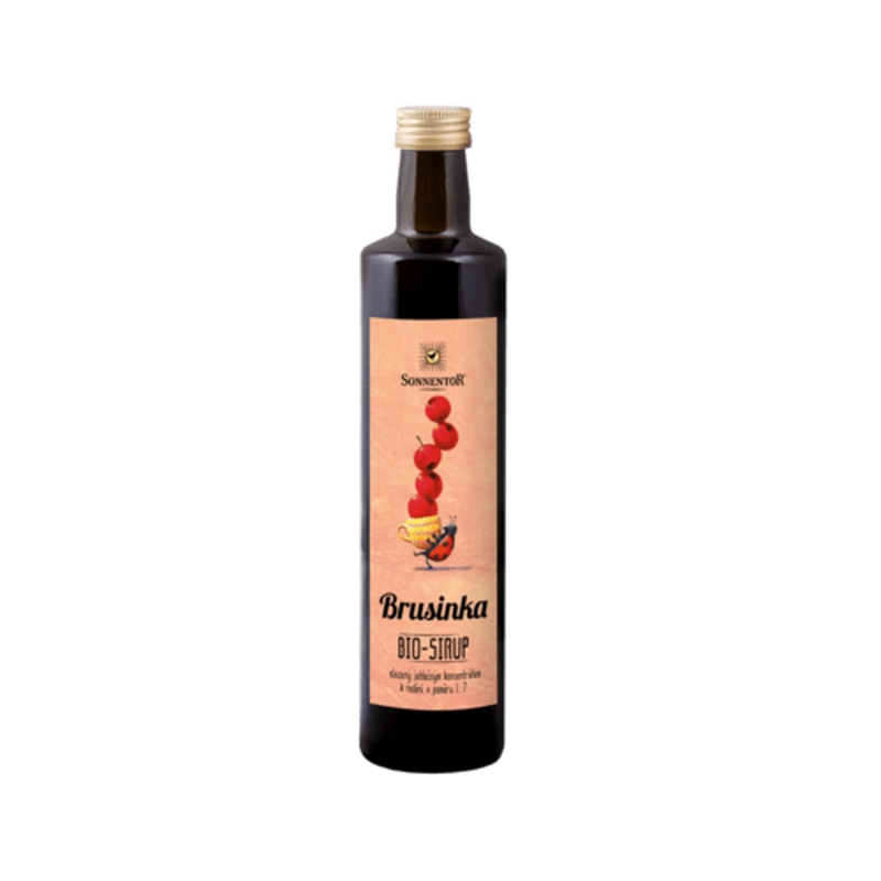 Sirupy, koncentráty, mošty - Brusinka ovocný koncentrát 500ml Sonnentor