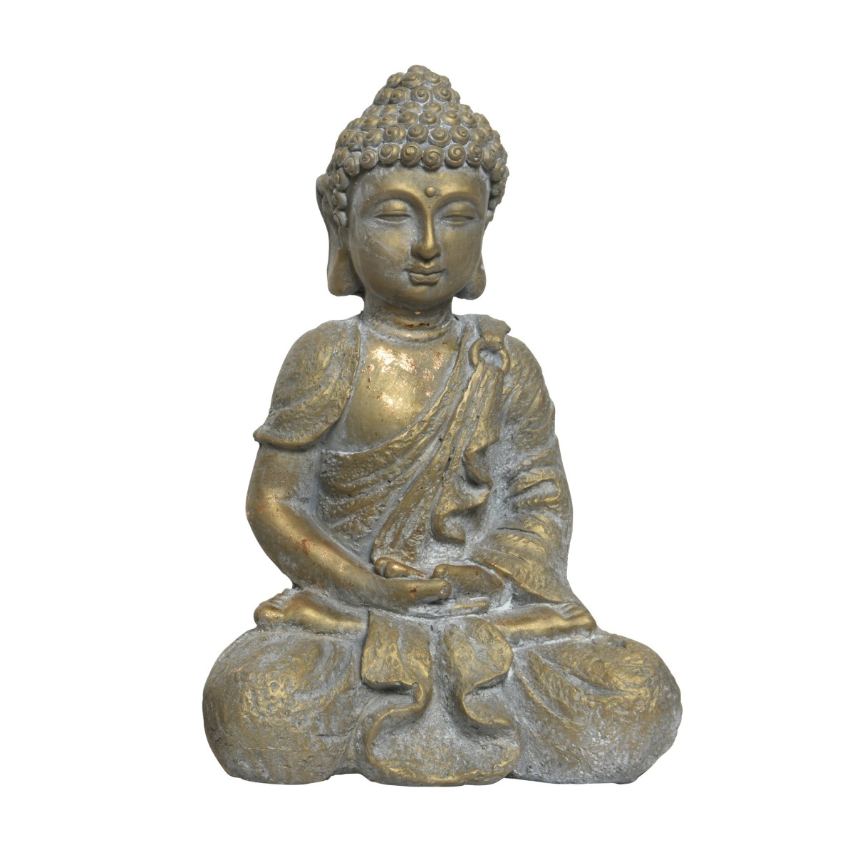 Dekorační figurky postav - Buddha sedící z polymagnesia 31,5cm