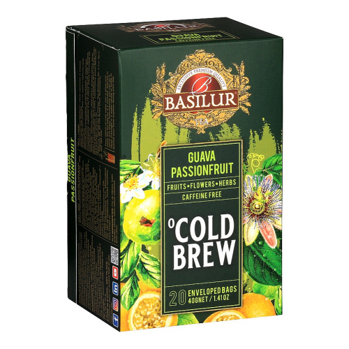 Nápoje - Čaj Basilur Cold Brew Guava Passionfruit 20x2g