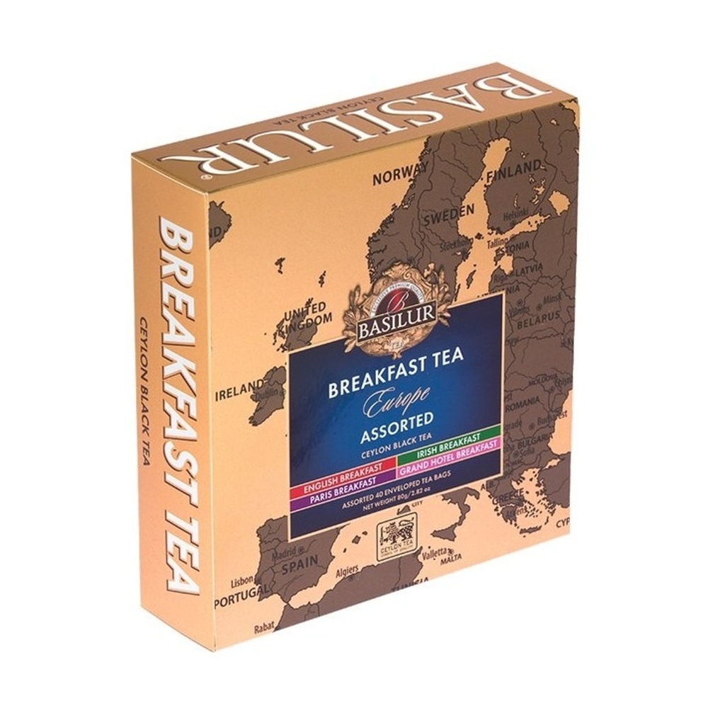 Nápoje - Čaj BASILUR Europe Breskfast Assorted 40x2g