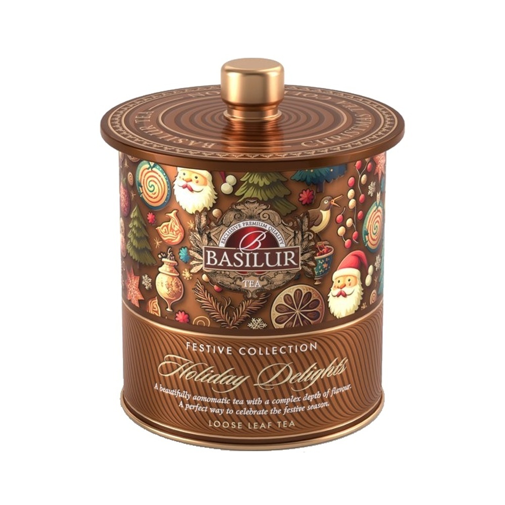 Nápoje - Čaj BASILUR Festive Tea Holiday Delights v dóze 75g