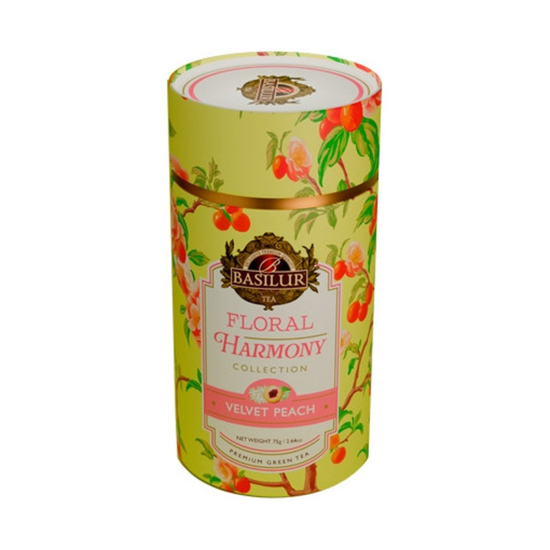 Nápoje - Čaj BASILUR Floral Harmony Velvet Peach 75g