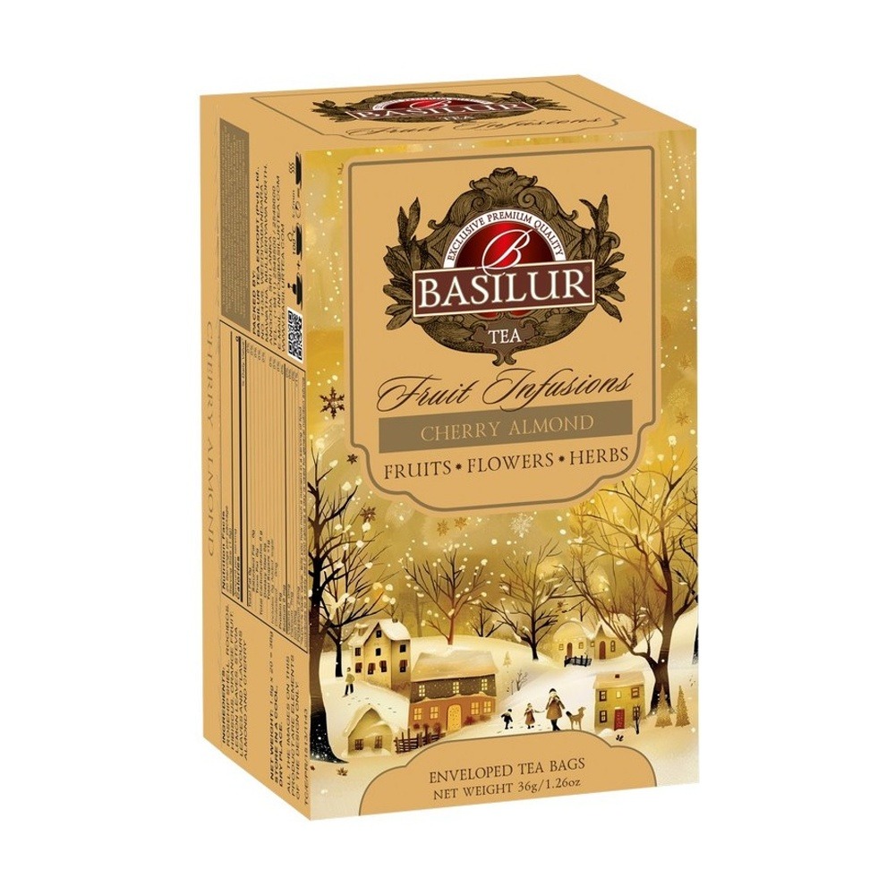 Nápoje - Čaj Basilur Fruit Infusions Cherry Almond 20x1,8g