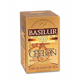 Nápoje - Čaj Basilur Island of Tea Gold přebal 20x1,5g