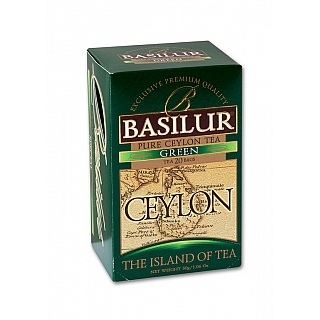 Nápoje - Čaj Basilur Island of Tea Green 20x1,5g