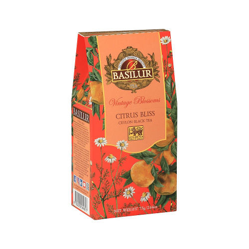 Nápoje - Čaj Basilur Vintage Blossoms Citrus Bliss 75g