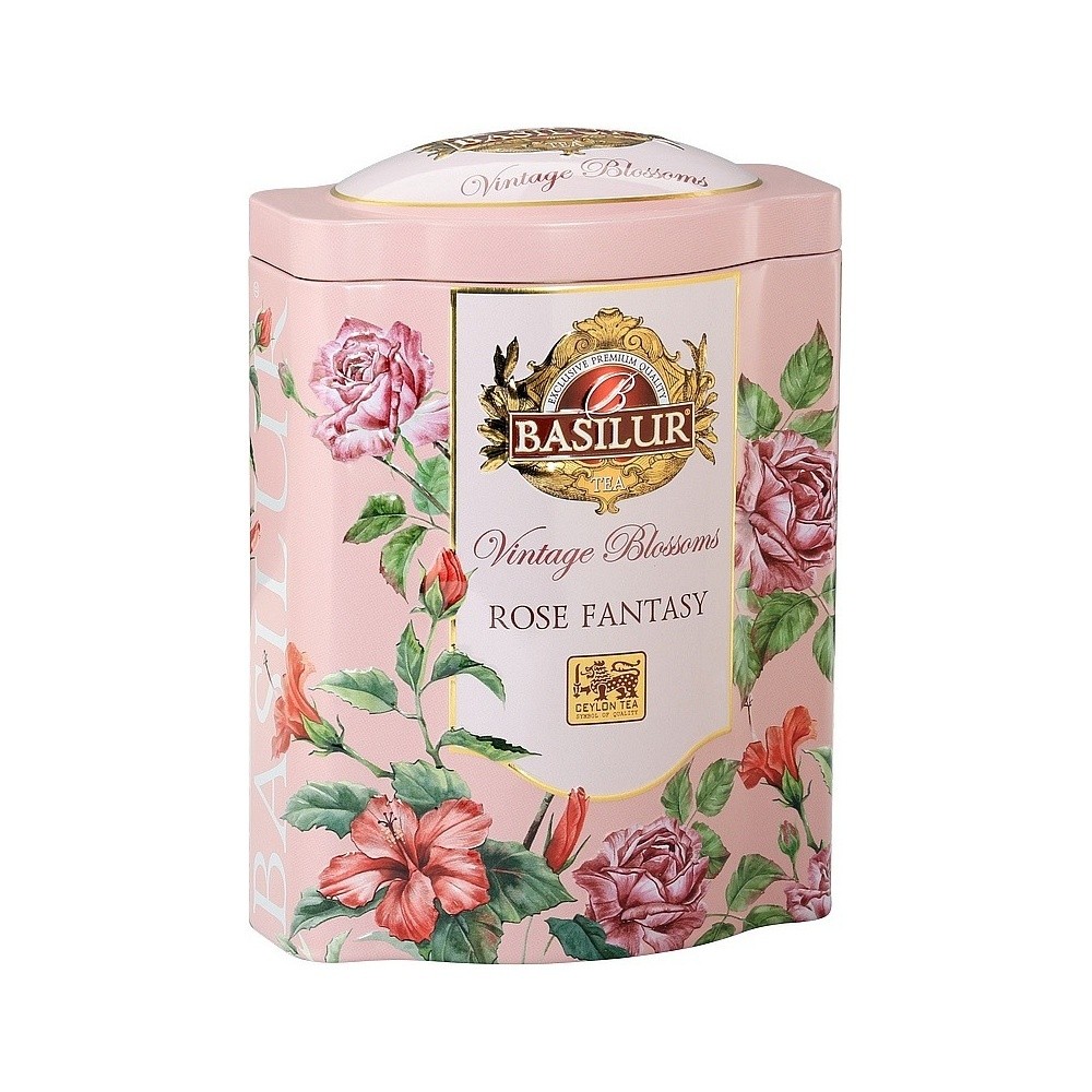 Nápoje - Čaj Basilur Vintage Blossoms Rose Fantasy dóza 100g