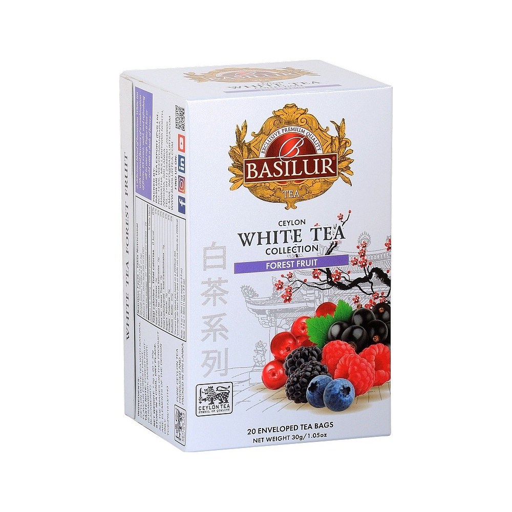 Nápoje - Čaj Basilur White Tea Forest Fruit 20x1,5g