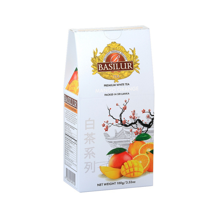 Nápoje - Čaj Basilur White Tea Mango Orange 100g