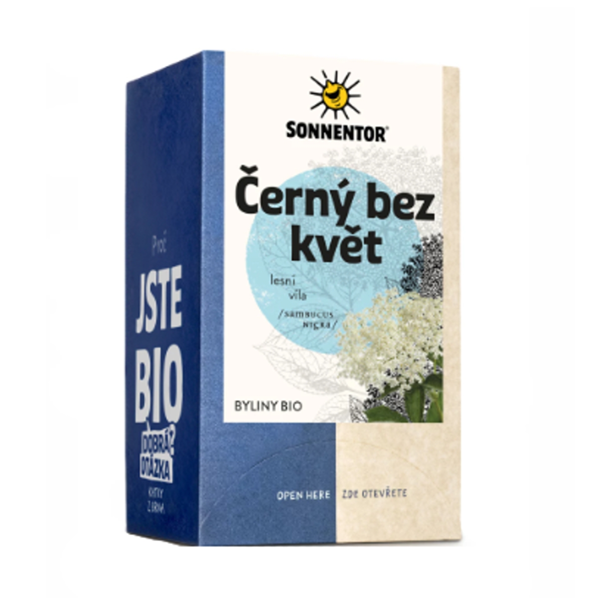 Nápoje - Čaj bylinný BIO květ černého bezu porcovaný 20g
