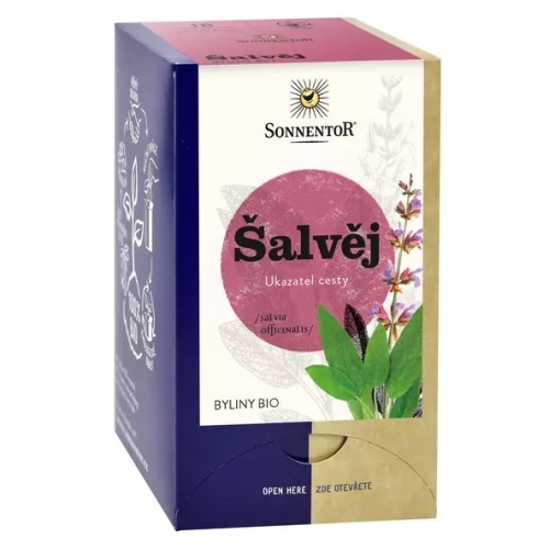 Nápoje - Čaj bylinný Bio šalvěj porcovaný 18g