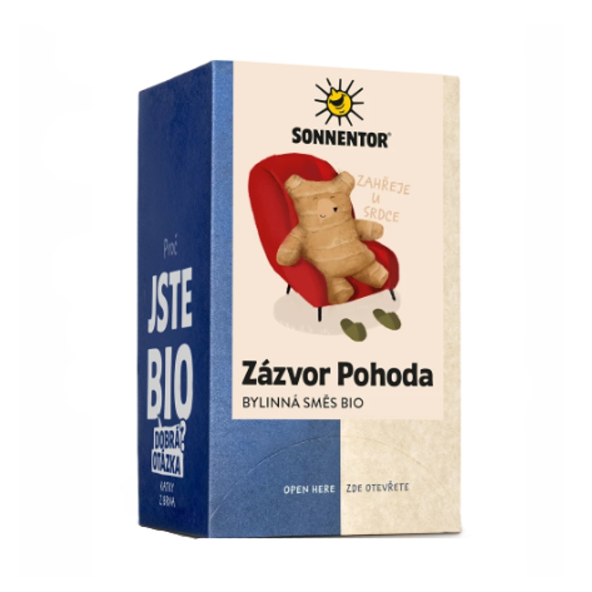 Nápoje - Čaj bylinný BIO Zázvor Pohoda porcovaný 18x1,8g