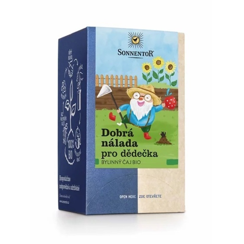 Nápoje - Čaj bylinný Dobrá nálada pro dědečka porcovaný porcovaný 18x1,5g Sonnentor