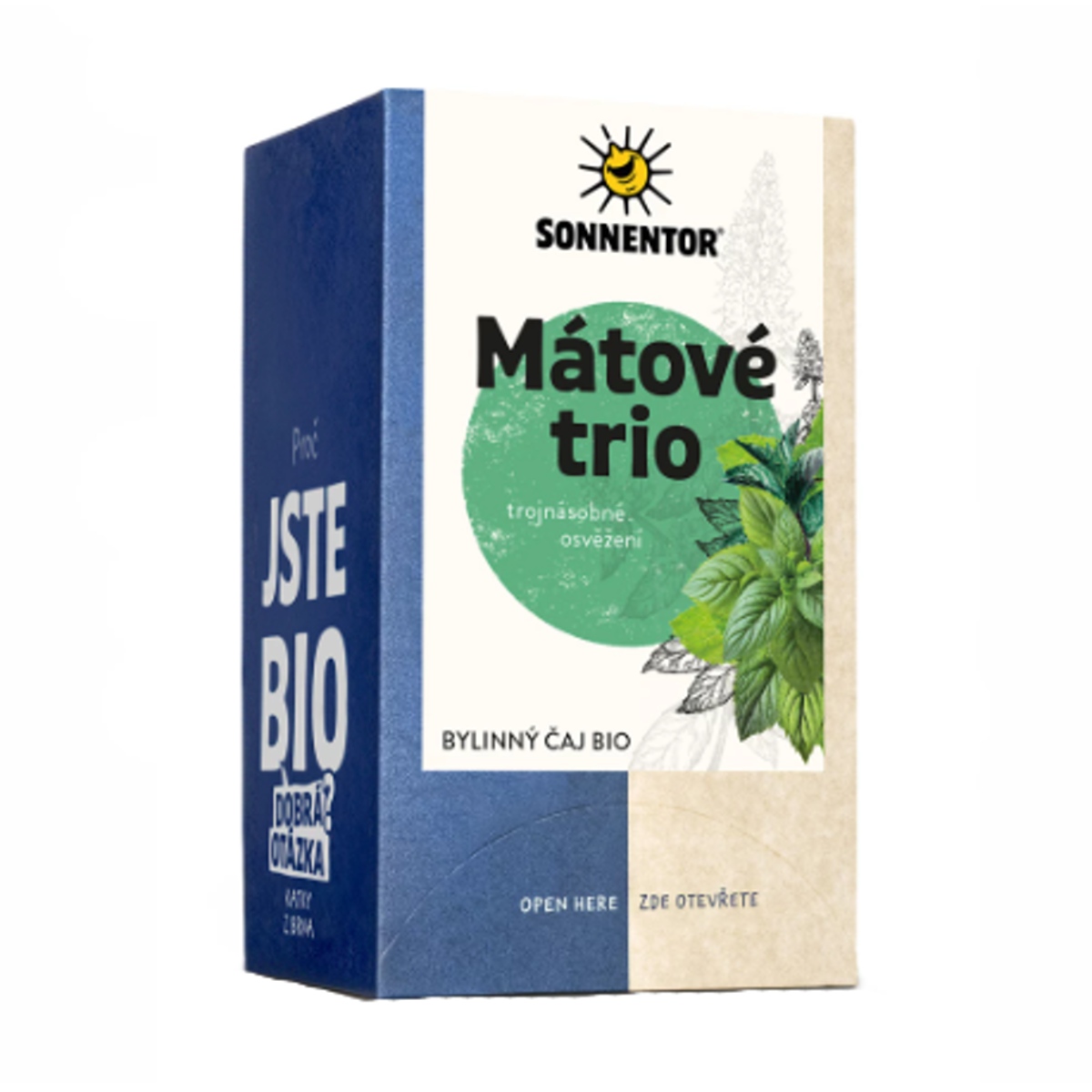 Nápoje - Čaj bylinný Mátové trio BIO 18x1,2g Sonnentor