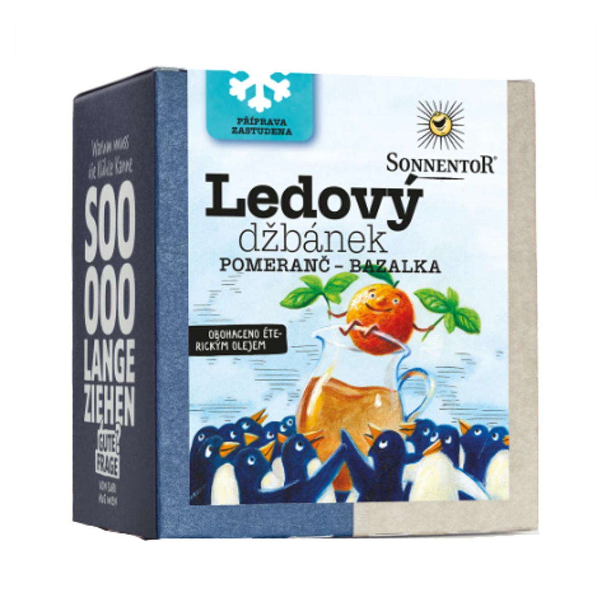 Nápoje - Čaj bylinný pomeranč+bazalka LEDOVÝ DŽBÁNEK pyramidy 16x2,5g Sonnentor